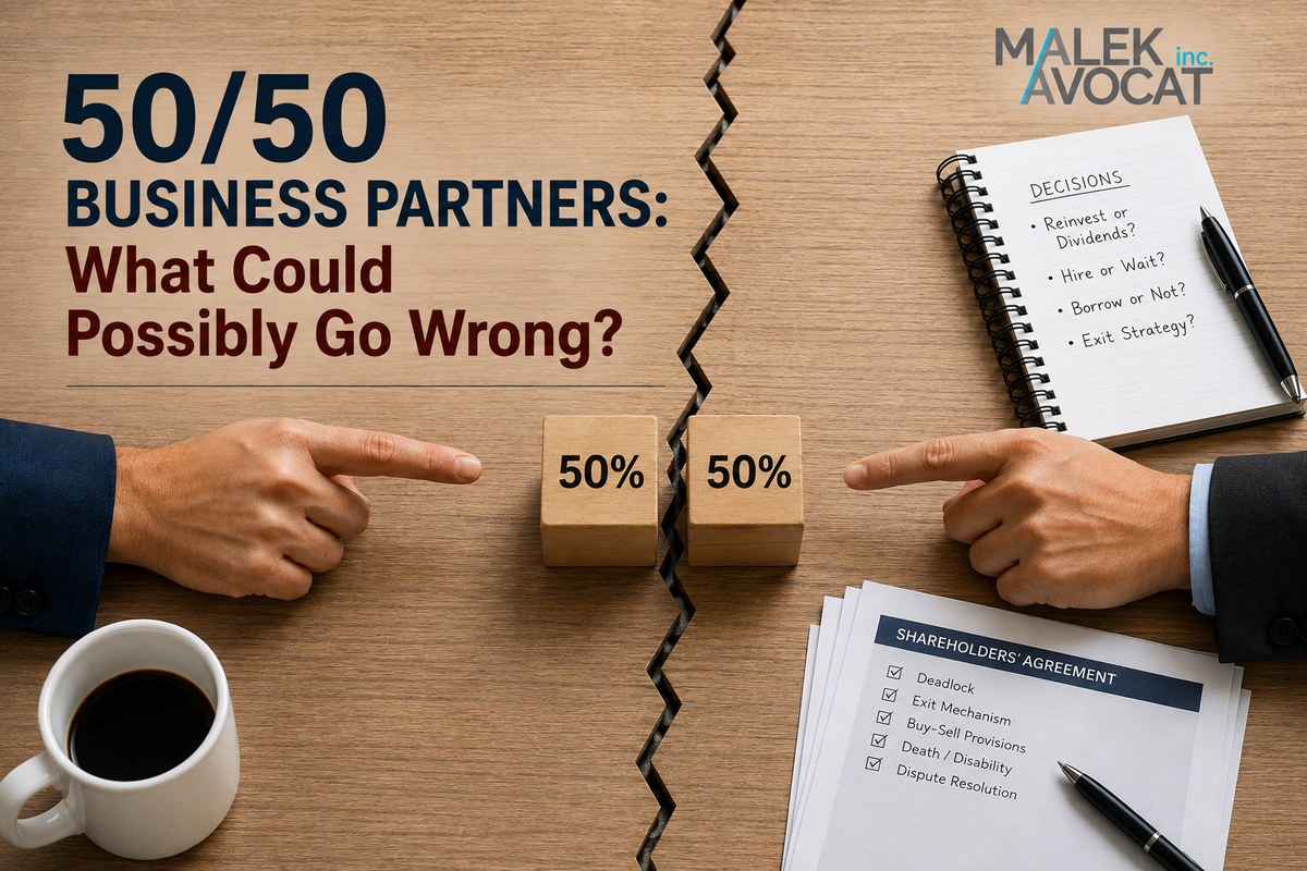 50/50 Business Partners: What Could Possibly Go Wrong?